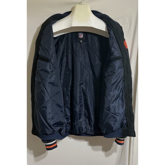 NFL  Denver Broncos Leather Jacket Size XXL Needs Repair Rare Patches thrashed - Picture 6 of 16